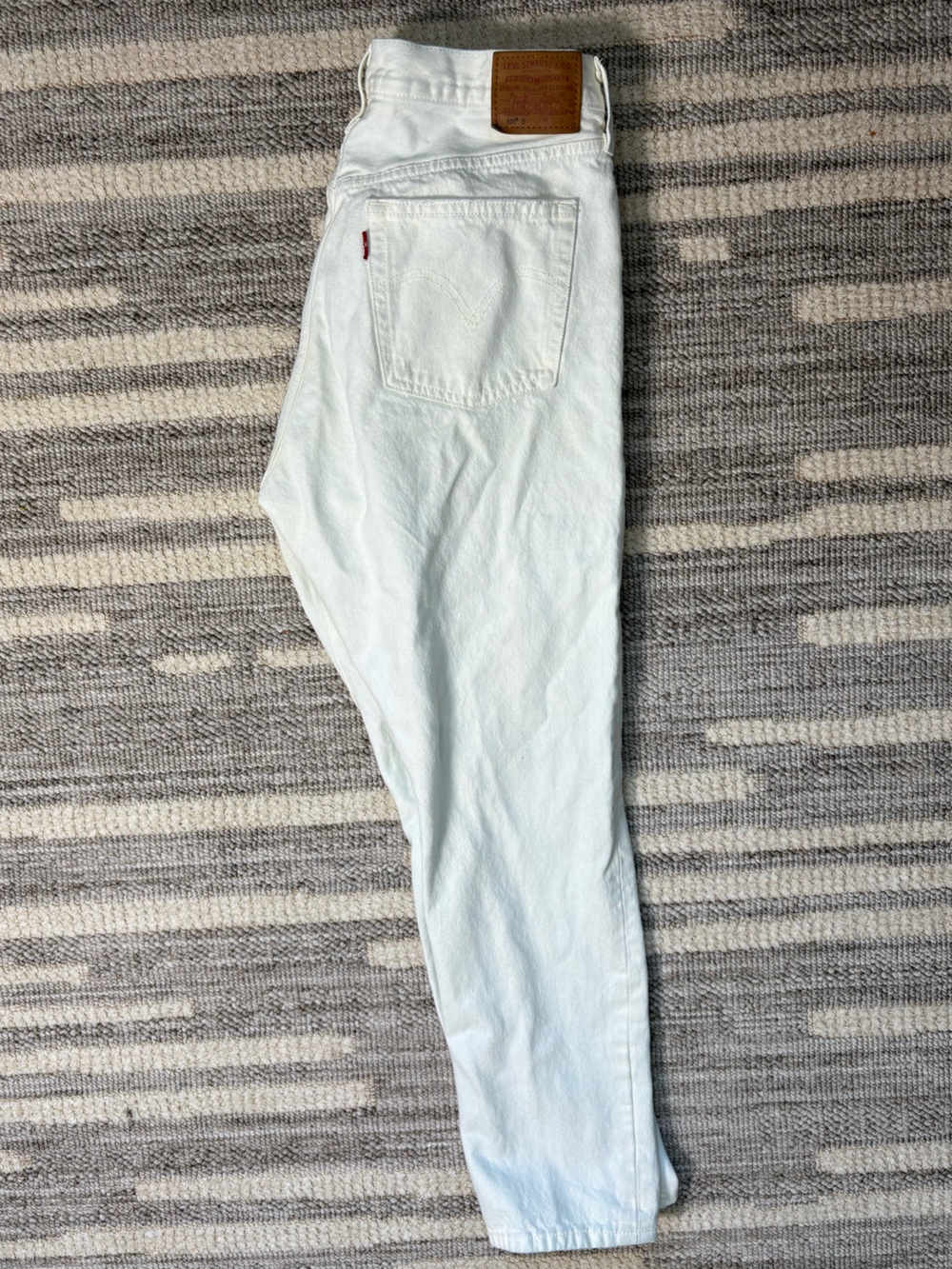 Levi’s Premium 501 Skinny White Distressed Jeans W31 L28